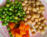 A picture of step 1 of Protein loaded Masala oats.