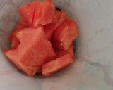 A picture of step 2 of Watermelon drink.