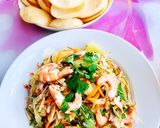 Hình bước làm 2 của món Gỏi Bưởi