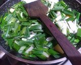 A picture of step 2 of Aloo with Spring Onion.