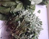 A picture of step 1 of Kasuri Methi.