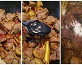 A picture of step 3 of Sweet and Spicy Chicken Liver in soy and coriander sauce.
