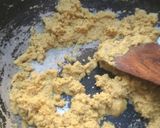 A picture of step 3 of Besan Laddu.