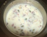 A picture of step 2 of Sabudana kheer.
