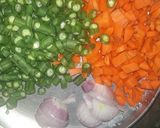 கேரட் பீன்ஸ் பொரியல்(carrot beans poriyal recipe in tamil) ரெசிபி ஸ்டேப் 1 புகைப்படம்