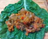Foto del paso 4 de la receta: Hojas de acelga rellenas de berenjenas y más verduras