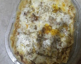 A picture of step 8 of Chicken lasagna in microwave oven.