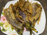 Terong ungu dibalut tepung