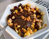 Une image de l'étape 7 de Salade de betteraves rouges au riz jaune, fonds d’artichauts et ricotta.