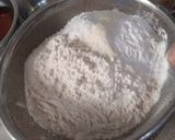 A picture of step 6 of Plum Cake (eggless and no rum).