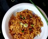 পেরি পেরি মশালা সসি ম্যাগি ফ্রাই (peri peri mashala saucy maggi fry recipe in Bengali) রেসিপি ধাপ - 9 ছবি