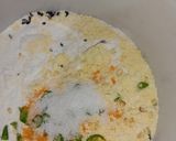 A picture of step 4 of Bok phool or heron flower Pakoda.