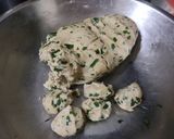 A picture of step 2 of Juwar atta and methi green garlic puri.