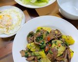 Hình bước làm 3 của món Bầu dục xào dứa
