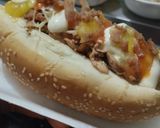 Foto del paso 14 de la receta: Perrito🌭caliente🥓de pollo🍗y tocineta🌭hawaiano🍍