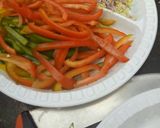 A picture of step 1 of Pigeon pepper salad.