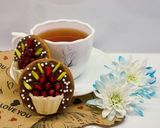 عکس مرحله 6 از دستور گلدان شکلاتی اناری (شب یلدا)🪴