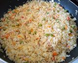 A picture of step 7 of Fried left over rice.
