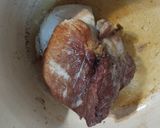 Foto del paso 1 de la receta: Carne Estilo Oriental con Crema de Cebollín e Hinojos Salteados