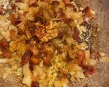 A picture of step 2 of Green bean casserole with homemade fried onions.