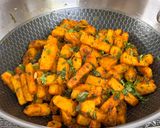 A picture of step 9 of Yam Fry.
