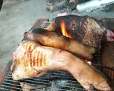 Hình bước làm 1 của món Giò heo xào lăn