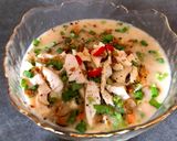 A picture of step 5 of Eat Clean/ Chicken, Mushroom, and Carrot Oatmeal Porridge.
