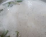 A picture of step 2 of Bran Flour Kadha (Soup).