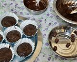 A picture of step 5 of Chocolate Premix Choco chips chocolate Ganache Stuffed muffins.