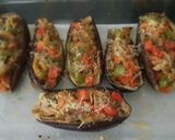 Foto del paso 3 de la receta: Berenjenas rellenas de verduras 🍆👩‍🍳