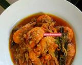 Foto langkah ke 3 dari resep Udang Pedas Bumbu Kuning.