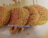 A picture of step 4 of Shaded  rava dhokla.