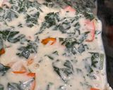 A picture of step 8 of Potato with spinach and cheese.