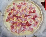 Hagymás, baconos quiche recept fázis 2 fotója