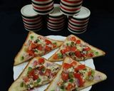 A picture of step 5 of Vegetable Cheese Toast.
