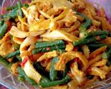 Foto langkah ke 3 dari resep Oseng jamur,tahu dan kacang.