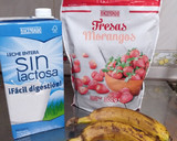 Foto del paso 1 de la receta: Smoothie de fresa y plátano