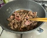 A picture of step 2 of Sukiyaki Beef Egg Roll.