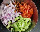 A picture of step 1 of Healthy chanachaat.