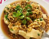 Hình bước làm 3 của món Đậu Hủ Non Sốt Nấm Chay