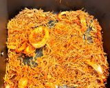 A picture of step 6 of Fideuà in Cosori Air Fryer.