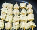 A picture of step 4 of Chicken Malai Boti.