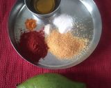 A picture of step 2 of Chana-methi nu khattu athanu.