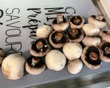 A picture of step 1 of Cod with Mushrooms, Cilantro, and Turmeric.