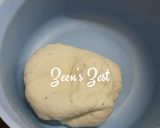 A picture of step 2 of Halwa Poori.