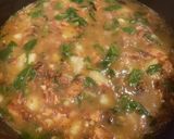A picture of step 8 of Zuppa Toscana.