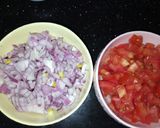 A picture of step 2 of Cabbage Qeema.