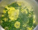 A picture of step 6 of Kienyeji vegetables: Susa(pumpkin leaves) with Apoth(mrenda).