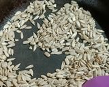 A picture of step 1 of Sunflower Seeds Chikki.