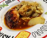Une image de l'étape 6 de Poulet sauce barbecue et gratin de pomme de terre.